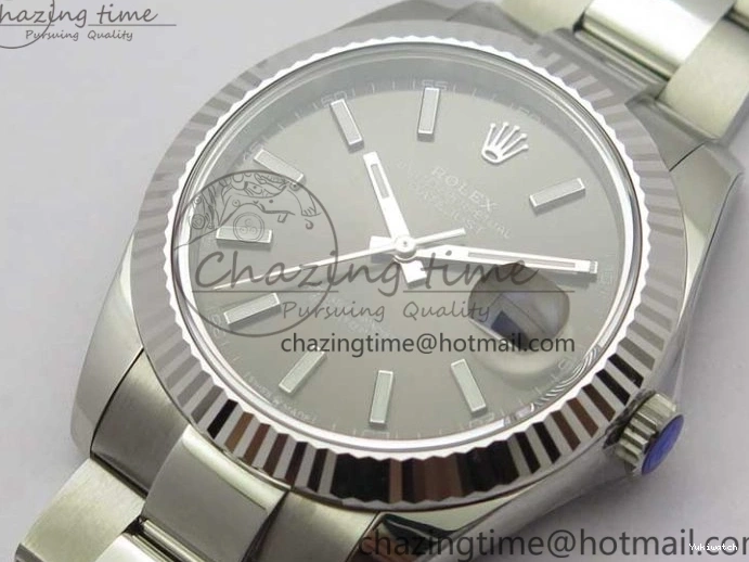 41 DateJust on Bracelet 1:1 Gray ARF Dial Steel A2824 126334 New Oyster Edition Best 904L V3 0423